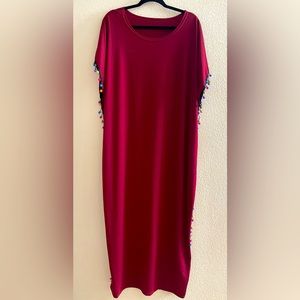 Kaftan- Wine color- Large size- Romwe Brand